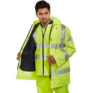 Beeswift Hi-Vis 4 Seasons Traffic Yellow Jacket