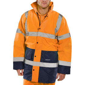 Beeswift Hi-Vis Fleece Lined Two Tone Traffic Jacket