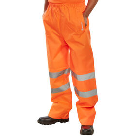 Beeswift Hi-Vis Waterproof Traffic Trousers