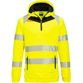 Portwest DX4 Hi-Vis 1/4 Zip Hoodie